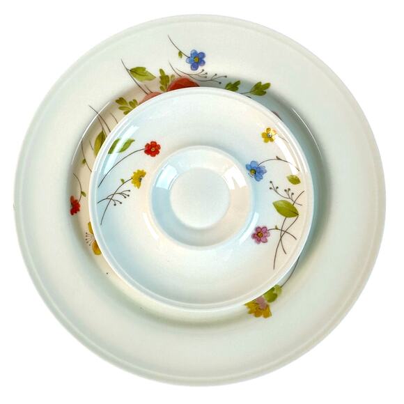 Mikasa Bone China Japan 1974-1996 Retired 'Just Flowers' Dinner Plate & Saucer - Picture 1 of 5